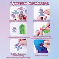 Décorez votre propre kit de bouteille d'eau pour garçons filles Gem Diamond Painting Arts & Crafts Cadeaux pour enfants Anniversaire Astronautes colorés