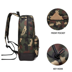 Vintage Stylish Nylon Campus <strong>Rucksack</strong> Men Women 600D Waterproof Travel Backpack Zipper Closure Black Polyester Lining Teens <strong>Kids</strong> - Product Image 6