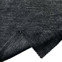 Tissu jersey simple en laine mérinos 100% teinte unie, fil super peigné lisse et écologique, facile d'entretien, 17 microns, 210 g/m²
