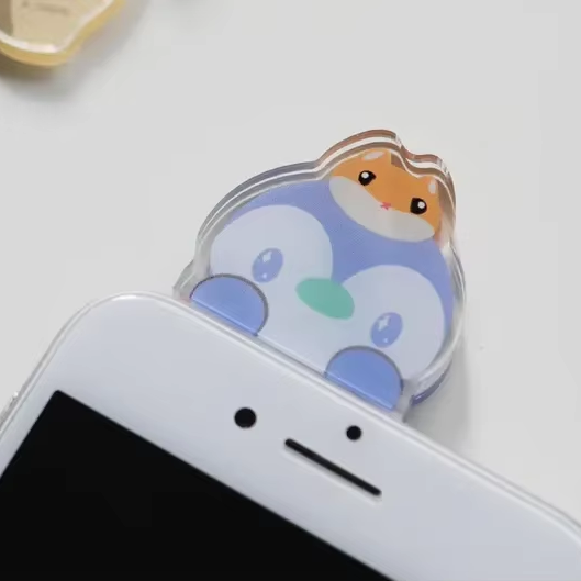 Custom Design PVC Music Eco-Friendly Model Phone Hippers Cartoon Anime Charm Custom Cute Phone Buddies