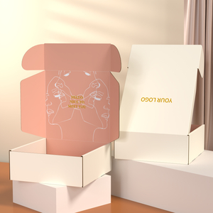 Custom Size Logo Printing Cloth Packaging Boxes White Shipping Mailer Box Corrugated Cardboard Boxes