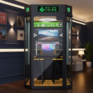 Cabine de karaoké insonorisée en métal pour deux personnes, cabine de chant intérieure, salle de musique, garantie 1 an pour bar, centre commercial, salle de jeux - Product Image 3