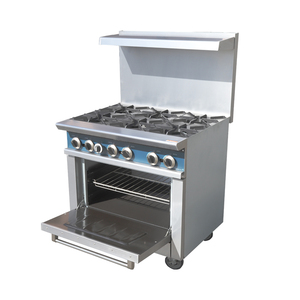 Ristorante commerciale cucina gpl <span class=keywords><strong>Gas</strong></span> 6 bruciatore fornello a <span class=keywords><strong>Gas</strong></span> con forno - Product Image 5