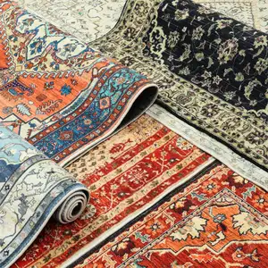 Özelleştirilmiş halı kilim oturma odası dekorasyon kabarık halı ve kilimler kolay temiz su geçirmez kauçuk baskılı halı