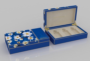 Personalized fashion High quality factory handmade Wooden Perfume <b>Box</b> 3 sets <b>packed</b> custom Logo for perfume storage <b>box</b> - Product Image 4