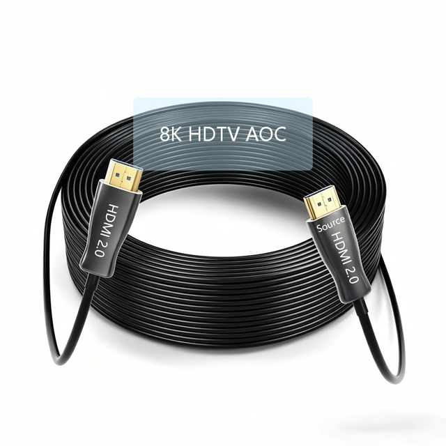 Sipu 2026 AOC Fiber Optic for 2.1 Cable Foil Shielding PVC Jacket 4K 8K Male-Male for DVD Player Camera Computer 10M-300M
