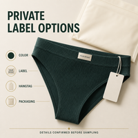 Suministro de Fábrica HAGO, Bragas de Mujer sin Costuras, Ropa Interior Acanalada, Suave y Transpirable, Bragas para Dama, Venta al Por Mayor, Personalizadas