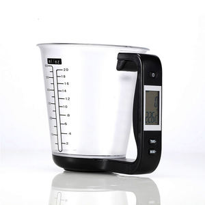 LCD-Anzeige Gramm und Unzen Einheit Flüssigkeits mess waage Becher Digitaler Messbecher mit Waage - Product Image 5