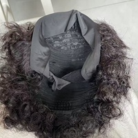 Perruque courte de style africain, perruque courte bouclée, coupe pixie, perruque courte en cheveux humains, couleur naturelle, longueur 8 pouces
