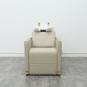 Hotsell Salon Furniture Gold <b>Shampoo</b> <b>Hair</b> Wash Chair With White Bowl for Cream <b>Colour</b> <b>Hair</b> Wash Chair <b>Shampoo</b> Chair - Product Image 4