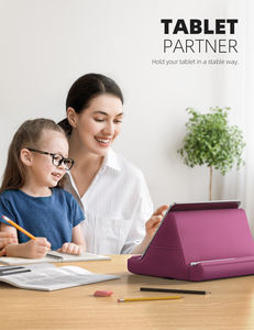 <span class=keywords><strong>Support</strong></span> de tablette souple Lamicall PL02, <span class=keywords><strong>support</strong></span> d'oreiller pour lit, canapé, genoux, coussin réglable avec poche de rangement, housse lavable - Product Image 5