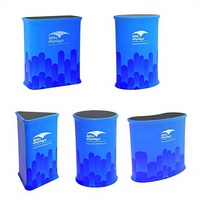 Stand d'exposition pop-up 60*45*100CM, housses de table pliables pour sublimation par transfert thermique, pour salons professionnels, salles d'exposition, événements, table à ouverture arrière, durable
