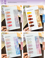 Ensemble de 6 couleurs AMO, gel pour ongles effet œil de chat super brillant, poudre flash noire, bleu satiné, UV LED, logo personnalisé, gel pour ongles