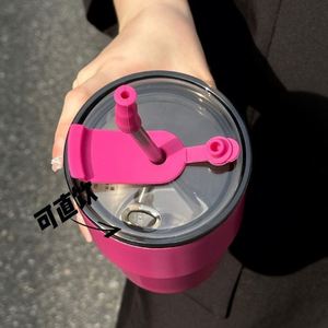 Stainless Steel Insulated Tumbler with Straw Double Wall Vacuum Travel <b>Coffee</b> Cup Cold Hot Thermal Mug for Car School Office - Product Image 6