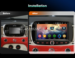 Erisin ES6551F Autoradio Android 16 da 7 Pollici per <span class=keywords><strong>Fiat</strong></span> 500 500C 500S 500E 2016-2019, CarPlay Wireless, DSP, GPS - Product Image 3