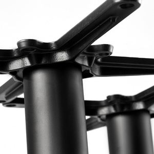 WEKIS Base de table de pub robuste en fonte noire, style moderne vintage, pour dessus de table en bois - Product Image 4