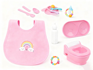 9 inch Silicone Vinyl mới tái sinh bé búp bê xe đẩy chơi thiết lập đồ chơi cho trẻ em - Product Image 6