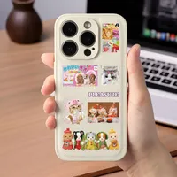 Lot de 8 autocollants rétro animaux mignons (pingouin, chat) pour journal, scrapbook, décoration DIY pour filles