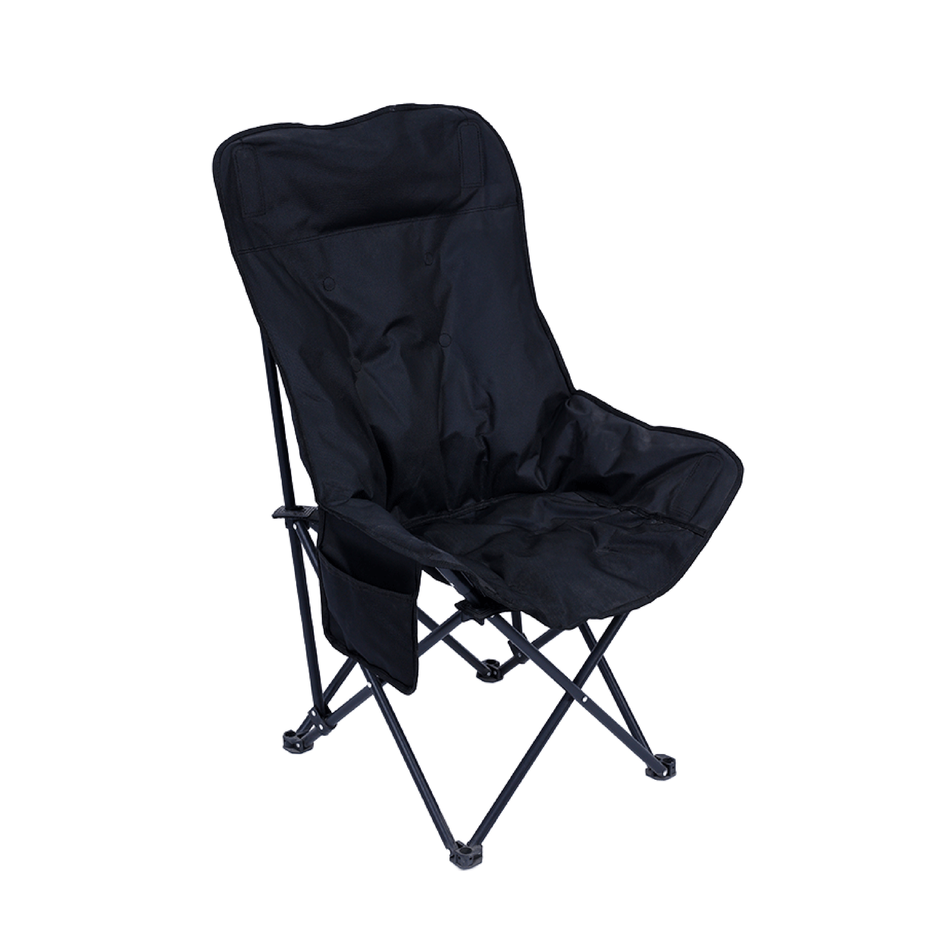 Chaise Moon à dossier haut [noir]