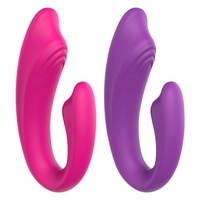 Vibrateur invisible portable sans fil pour femmes Jouets pour adultes pour couples Rechargeable par USB Gode G Spot U Stimulateur en silicone Jouets sexuels