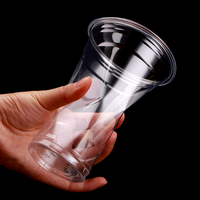 Usine En Gros Boisson Jetable En Plastique Tasse Tasses À Café Jetables Avec Couvercles 16 oz tasses À Café Glacé