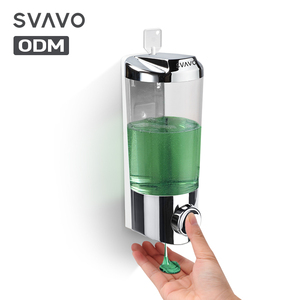 <span class=keywords><strong>Distributeur</strong></span> de savon <span class=keywords><strong>mural</strong></span> manuel 480 ml pour hôtel et usage domestique, pour lotion, shampoing et <span class=keywords><strong>gel</strong></span> douche - Product Image 2