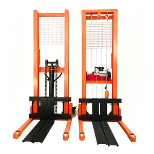 Chariot élévateur manuel hydraulique à fourches, capacité 1-2 tonnes, hauteur de fourche réglable 75 mm, roues en caoutchouc/PU/nylon, utilisation en entrepôt - Product Image 1