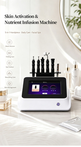 Máquina 5 en 1 para la activación de la piel, dispositivo de infusión de nutrientes faciales, cuidado térmico, rejuvenecimiento de la piel, equipo de belleza para salón de belleza y spa - Product Image 3