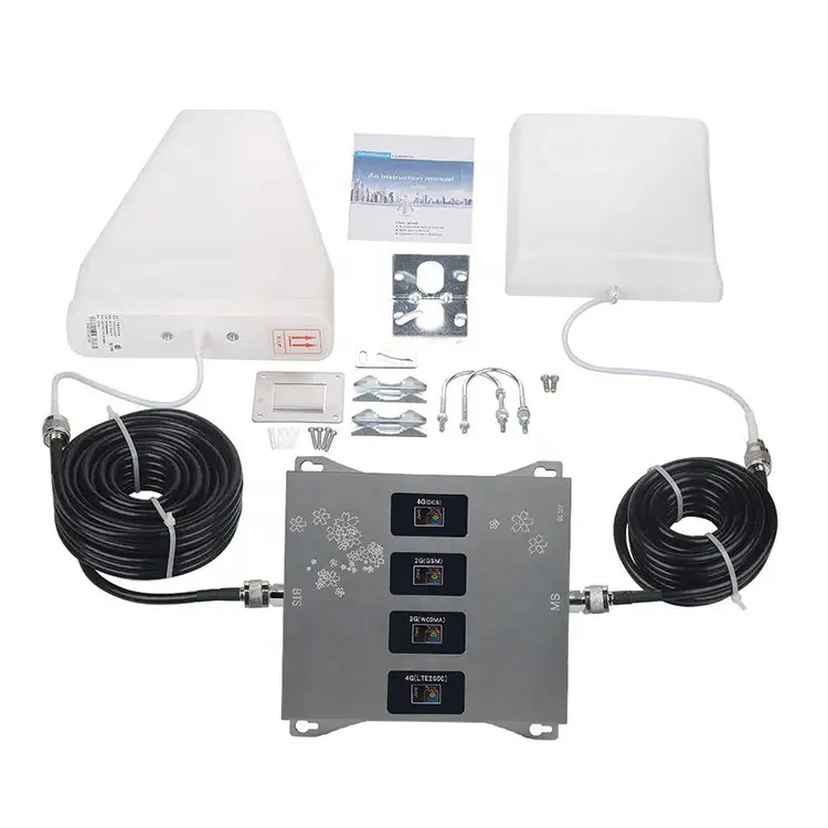 Signal Booster 2G 3G 4G LTE Cellular Signal Amplifier 800 900 1800 2100 Mobile Repeater Set