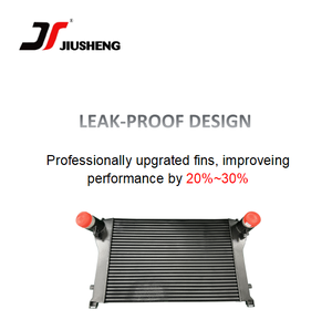 JSY Nouvel Intercooler Avant en Aluminium Amélioré pour VW Golf 7 MK7 R GTI 2.0T <span class=keywords><strong>Audi</strong></span> A3 <span class=keywords><strong>Q2</strong></span> Q3 Haute Performance Noir/Argent - Product Image 1