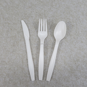Phân hủy sinh học phân compost dùng một lần cpla dao kéo Flatware sets làm từ bột bắp thân thiện với môi đồ dùng nhà bếp - Product Image 2