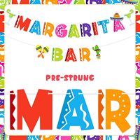 Spanduk Bar Margarita untuk Dekorasi Ulang Tahun Margarita, Pesta Meksiko Cinco De Mayo, Kaktus, Baby Shower, Pesta Wisuda