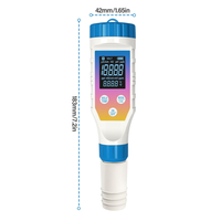 Testeur numérique de pH 7 en 1, testeur de chlore, ORP, EC, TDS, salinité, température, FAC pour piscine, hydroponie, spa, plastique, OEM personnalisable