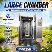 Machine à laver à écran tactile PLC sur chariot pour boulangerie
