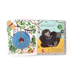 Vente en gros d'usine Livre cartonné pour enfants et bébés avec rabat <span class=keywords><strong>à</strong></span> soulever Livre pop-up 3D pour enfants Impression d'animaux - Product Image 4