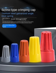 ขั้วต่อสายไฟฟ้าฟ้าฟ้าหุ้มฉนวนหุ้มเกลียวขั้วต่อสายไฟแบบรวดเร็วขั้วต่อแบบสปริงขั้วต่อสายไฟ - Product Image 5