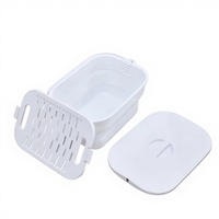 Panier à linge pliable écologique, nouveau design 2026 : Panier à linge peu encombrant en PP+TPE avec couvercle sécurisé et poignée robuste pour le rangement domestique