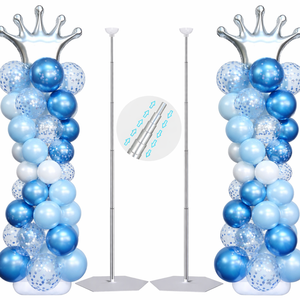 Kit de <span class=keywords><strong>support</strong></span> de colonne de ballons réglable de 7 pieds pour arche de mariage, <span class=keywords><strong>support</strong></span> de fond en métal, fournitures de fête - Product Image 1
