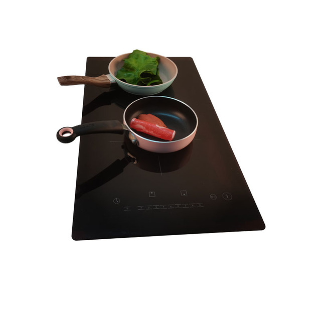 Electric Induction Cooktop 2 Burner Ceramic Glass Stove Top Touch Control Hybrid Cookertop