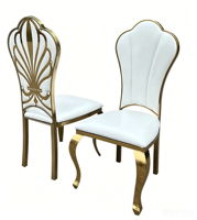 Chaise de banquet pliable moderne de luxe léger en acier inoxydable, dossier croisé en bois massif, ergonomique, réglable et pivotante, vente en gros
