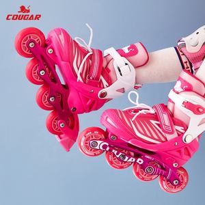 بيع خاص من المصنع بكرة وامضة للأطفال ، بكرة تزلج مضمنة للأولاد والبنات ، عجلات مضيئة ، زلاجات على الجليد - Product Image 3