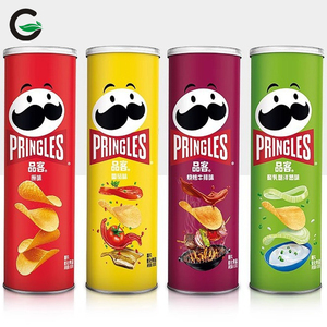 Priingles Original Barrel <strong>Cheese</strong> <strong>Onion</strong> Flavor Potato Chips 110g*5 Cans Large Package Puffed Snacks Box Sharing Gift Pack Fried - Product Image 4