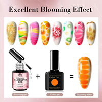 Gel UV/LED à séchage rapide pour nail art, dégradé non toxique, colle spéciale liquide en bouteille 15ml