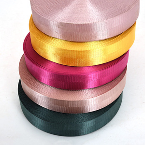 Bán Buôn Chất Lượng Cao Đầy Màu Sắc Kích Cỡ Khác Nhau <span class=keywords><strong>Webbing</strong></span> Dây Đeo Băng Đồng Bằng Dệt Polyester <span class=keywords><strong>Nylon</strong></span> Vải Cho Túi Ba Lô - Product Image 4