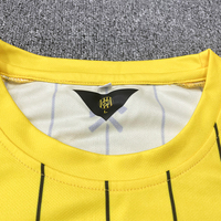 Camiseta de Fútbol Unisex de Manga Corta para Verano, Transpirable, con Rayas Estampadas por Sublimación, Personalizada, de Alta Calidad, al Por Mayor y a Bajo Precio