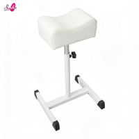 Tabouret de pédicure pliable en métal moderne Sunkin, hauteur réglable, design antidérapant, pour salon, spa, maison, réparation des pieds
