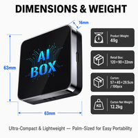 Reproductor Multimedia para Auto, Sistema Android, Adaptador Inalámbrico Carplay AI Box, Netflix, Youtube, Streaming