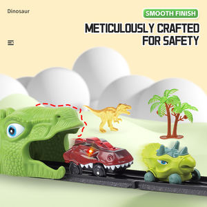 Nouveau produit enfants bricolage assemblage <span class=keywords><strong>Train</strong></span> piste jouet ensemble 59 pièces dinosaure assemblage <span class=keywords><strong>Rail</strong></span> voiture électrique <span class=keywords><strong>Train</strong></span> piste jouets - Product Image 5