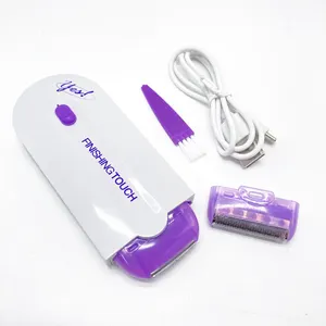 Afeitadora eléctrica recargable de bolsillo para mujer, Usb depiladora, dispositivo de depilación corporal, maquinilla de afeitar blanca de mano para mujer