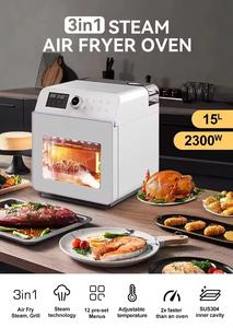 Appareil de cuisine électrique intelligent, four à friture sans huile de grande capacité 15L, machine à griller la dinde - Product Image 4